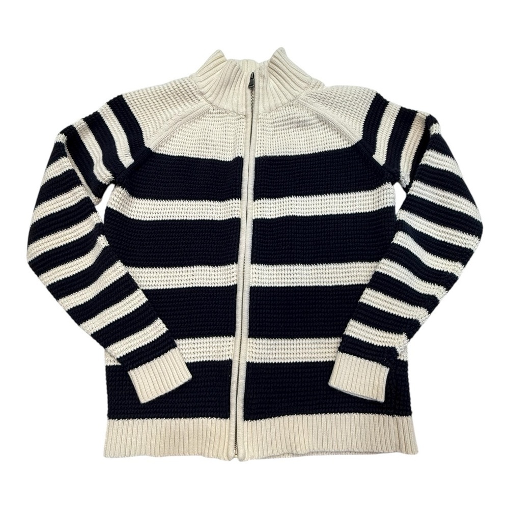 Talbots Full Zip Mock Neck Cardigan Sweater Size S